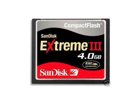 Sandisk Extreme Iii Gb Compact Flash Cf Flash Card Model Sdcfx G