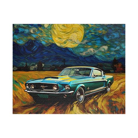 1967 Ford Mustang Puzzle 252 500-piece Van Gogh - Etsy