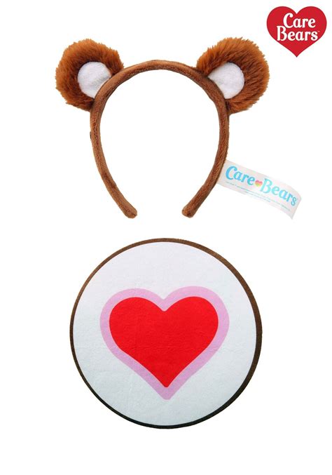 Tenderheart Bear Care Bears Ears Patch Costume Kit Care Bears