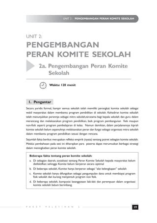 Pengembangan Komite Sekolah PDF