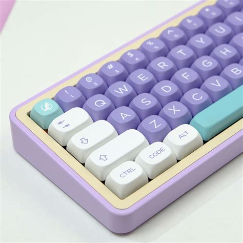 Cute Moa Profile Keycaps Magnolia Keycap Set Pbt Dye Sublimation Keycap