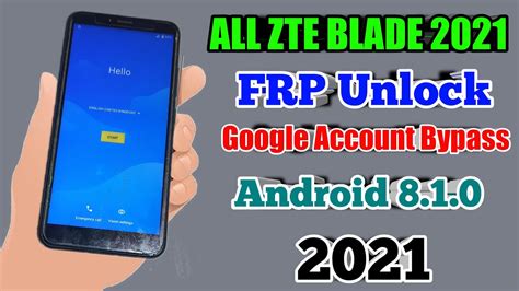 FRP Unlock All ZTE Blade 2021 Google Account Bypass Zte Phone Without