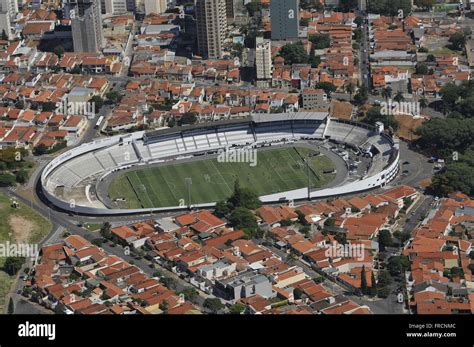 Aerial View Of Moises Lucarelli Stadium Estadio Da Ponte Preta Stock