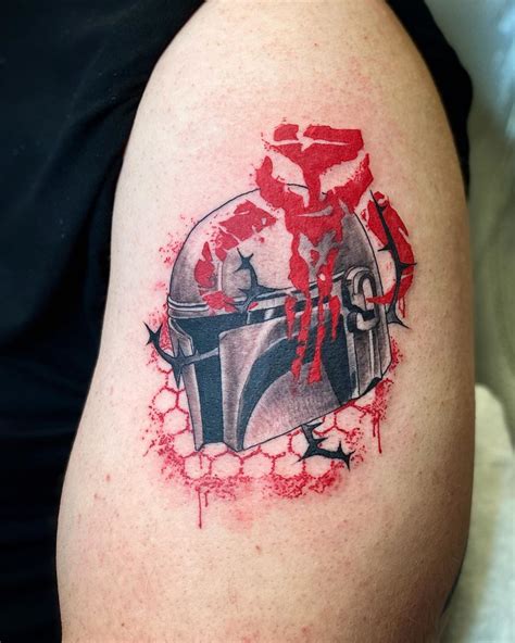 30 edgy mandalorian tattoo designs – Artofit