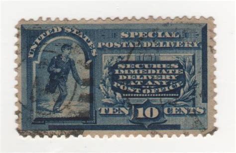 10 Cent 1888 Special Delivery Scott S E 2 Single Stamp Used Etsy