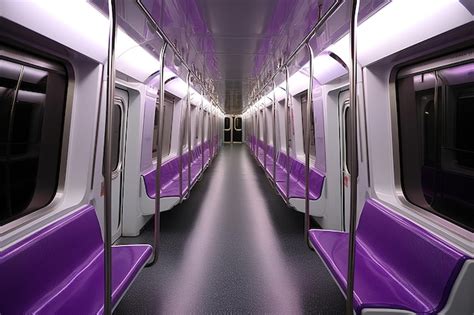 Premium AI Image | Metro train interior