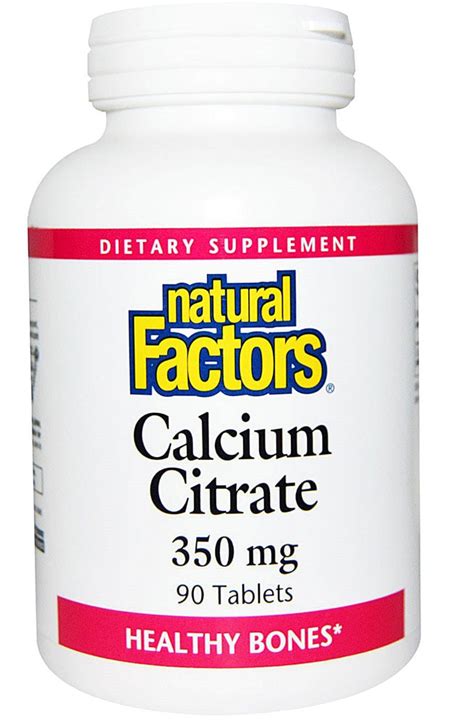 Natural Factors Calcium Citrate Mg Tablets Vitacost