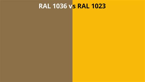 Ral 1036 Vs 1023 Ral Colour Chart Uk