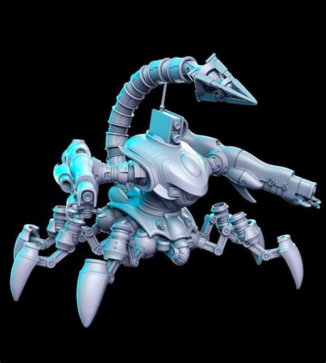 Crab Mech Dnd Miniature Tabletop Rpg Dnd Mini Dandd Figurines