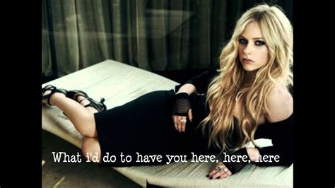 Avril Lavigne Wish You Were Here Official Lyrics Pianoacoustic Version Youtube