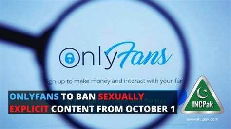 Onlyfans To Ban Sexually Explicit Content Oct National News Hot Sex