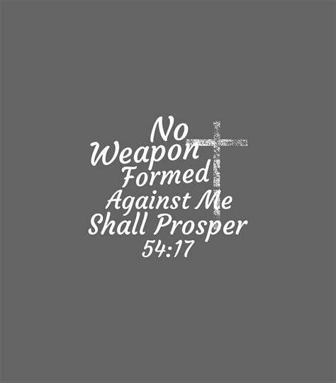 No Weapon Formed Against Me Shall Prosper Religious Digital Art By Roux