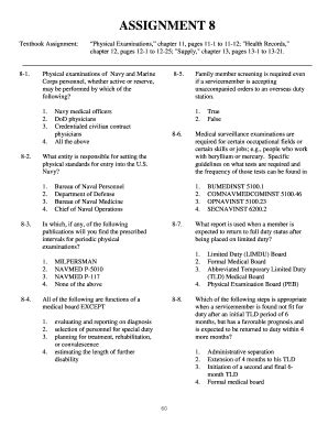 Fillable Online Physical Examinations Of Navy And Marine Fax Email