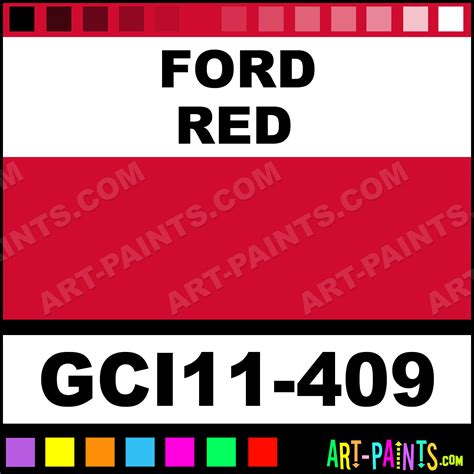 Ford Red Industrial Enamel Paints - GCI11-409 - Ford Red Paint, Ford ...