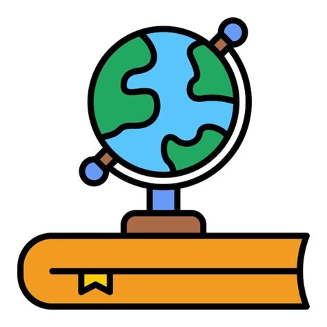 Icono De La Geografía Vector Premium