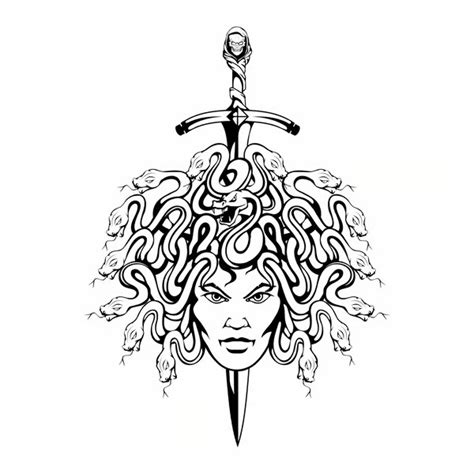 Medusa Svg Gorgona Svg Snake Face Svg Greek Mythology Svg Inspire