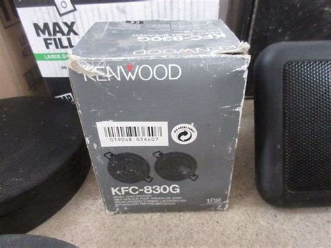 Box Of Various Car Speakers And Covers Includes Pair Of Kenwood No