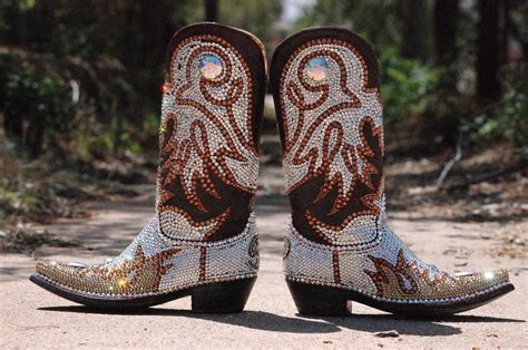 Swarovski Bling Cowgirl Boots Jacqi Bling Cowgirl Boots Swarovski Bling Edition Hand