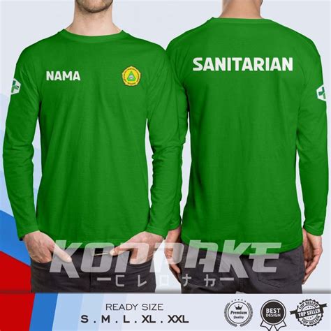 Kaos Sanitarian Himpunan Ahli Kesehatan Lingkungan Indonesia Hakli Logo Lengan Panjang Baju