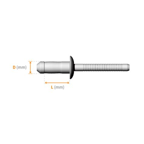 All Steel Body Mandrel Thin Sheet Material Hemlock Blind Rivet China