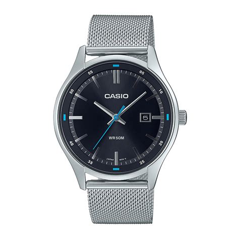 Reloj Casio Mtp E M A Acero Hombre Plateado Btime