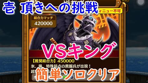 【サウスト】 壱 頂きへの挑戦 Vsキング 簡単ソロクリア Youtube