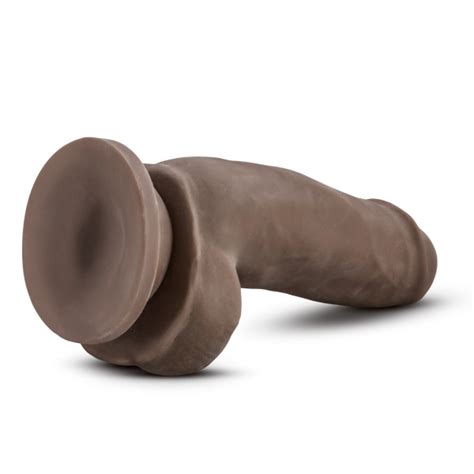 Fat Boy Dildo Au Naturel 7in W Balls Chocolate Blush Satisfaction