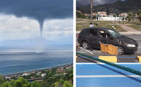 Tromba Daria Si Abbatte Sul Tirreno Cosentino Danni E Paura