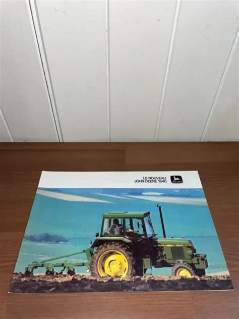 BROCHURE PROSPEKT PROSPECTUS TRACTEUR JOHN DEERE 1640 Tractor Traktor