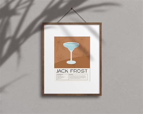 Cocktail Poster Set Retro Holiday Cocktail Print Set of 6 - Etsy