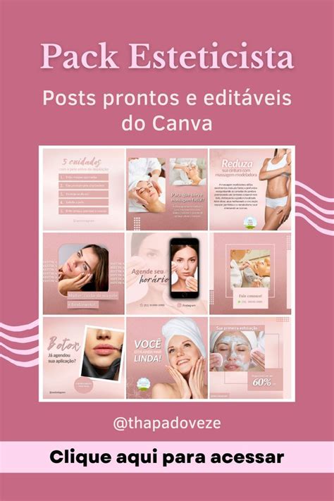 Artes Prontas E Editáveis Para Estética Body Skin Condition And