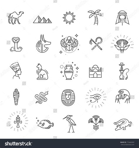 egypt icon images stock  vectors shutterstock