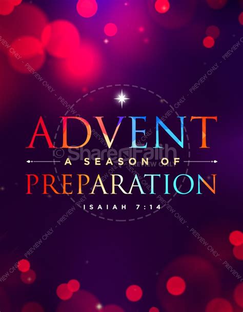 Advent A Season Of Preparation Church Flyer Clover Media