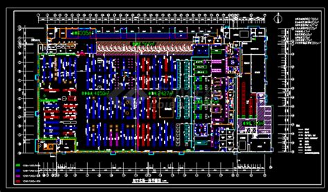 某大型超市建筑cad设计平面施工图超市设计土木在线