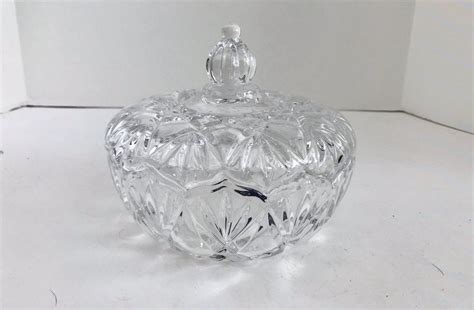 Mikasa Saturn Crystal Covered Candy Dish With Original Box Candy