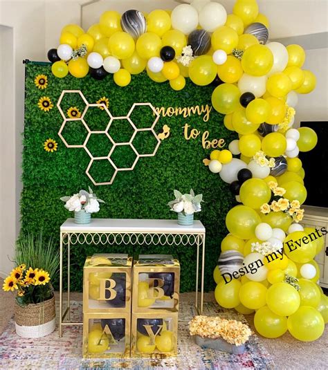 Bee Theme Baby Shower Deco Baby Shower Themes Baby Boy Shower Shower