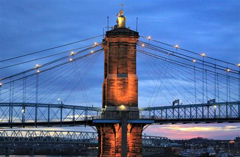 Roebling Suspension Bridge North Tower Photograph By Gregory A Mitchell