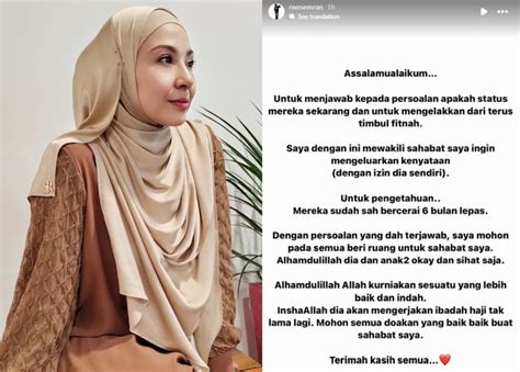 Elak Timbul Fitnah Sahabat Karib Tampil Jelaskan Status Rumah Tangga