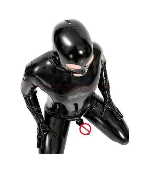 Catsuit Zentai Bondage Combinaison Noir Int Grale Tout En Un Pour Homme