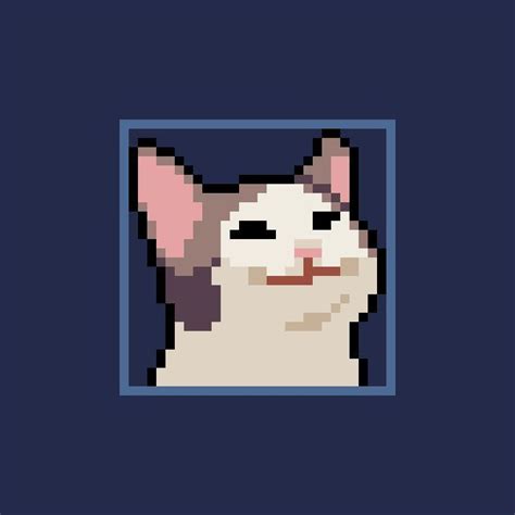 Animated pixel art pop cat meme emote for streaming twitch discord ...