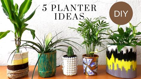 Five Planter Plant Pot Ideas Using Recycled Materials Best Out Of