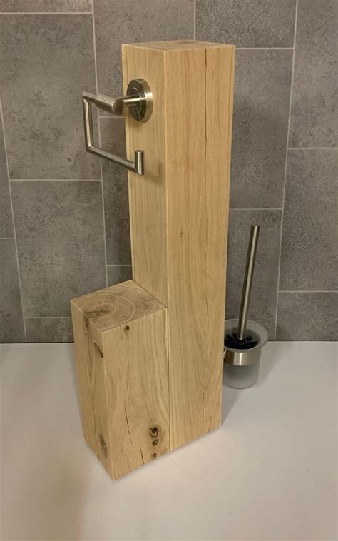 WC Garnitur Eiche Massiv 70 Cm Unbehandeltes Eichen Holz Mit Etsy