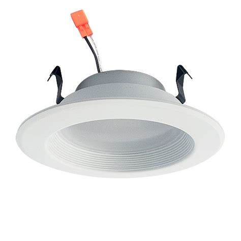 4" dimmable LED recessed lighting 13watt retrofit white baffle trim cool white 5000K DL4DWP-13W-50K