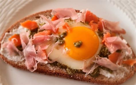 Recette bruschetta œufs et jambon cru facile Cuisine Etudiant