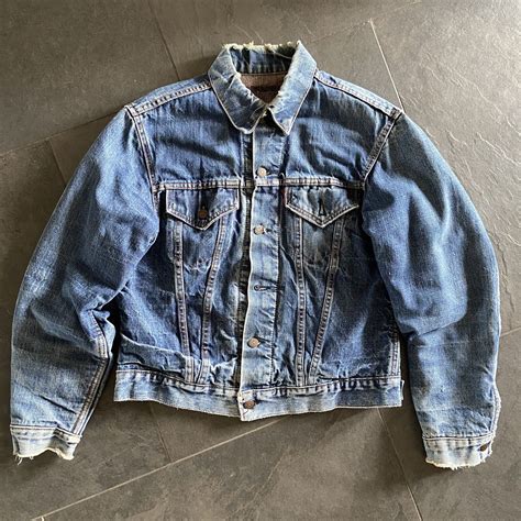 S S Levis Blanket Lined Denim Jacket Big E Gem