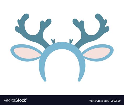 Reindeer Antlers Headband Royalty Free Vector Image