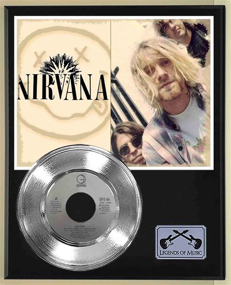 Nirvana - All Apologies Platinum 45 Record Ltd Edition Display Award ...