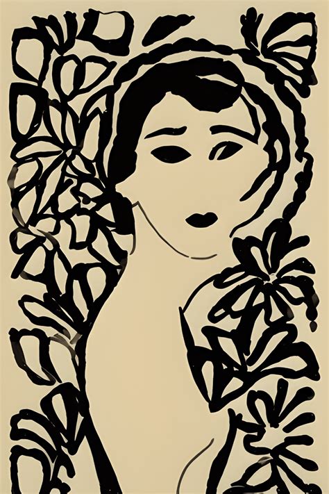 PAPER CUT Beautiful Portrait of a Beautiful Woman's Face with Floral ...