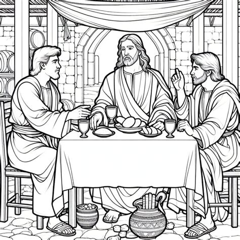 Road To Emmaus Coloring Pages Ideas Color Me Pages