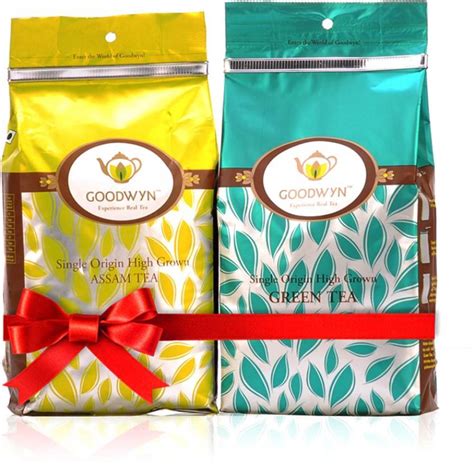 Goodwyn Premium Assam Tea And Pure Green Tea Combo Makes 250 Cups Green Tea Pouch Price In